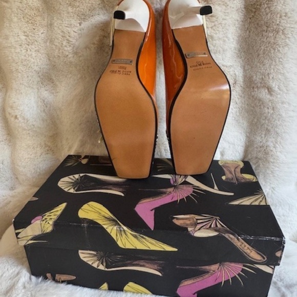 Floral + Polka Dot NICOLE MILLER COUTURE Pumps 7.5 [VINTAGE - NWT] - Picture 5 of 7